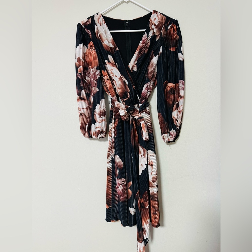 zOkAI Women 3/4 Sleeve V Neck Dress